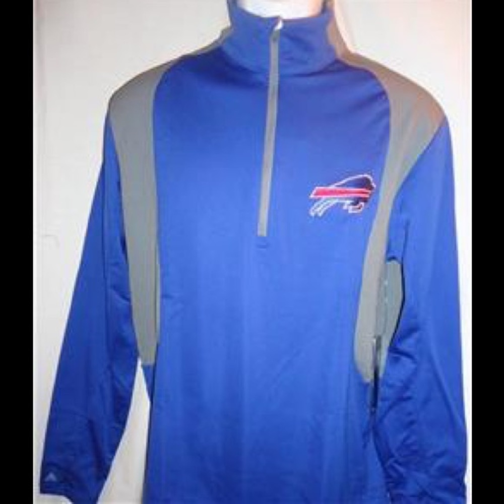 Antigua Buffalo Bills NFL Delta Quarter Zip Shirt